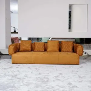 Home 16 Тканевый диван для гостиной в итальянском современном стиле - Современный тканевый диван Bella Moda, создающий стильное и удобное жилое пространство.